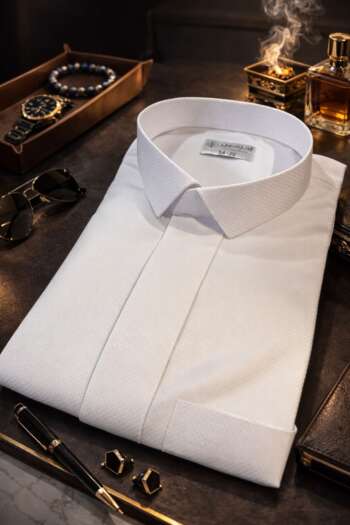 قميص الحرمين أبيض (خلية النحل)